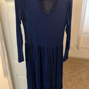 Elegant Navy Blue Women's Dress